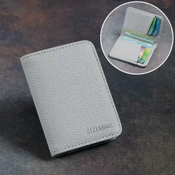 Elegant PU Leather Multi - Card Wallet: Versatile Card Holder (Light gray)