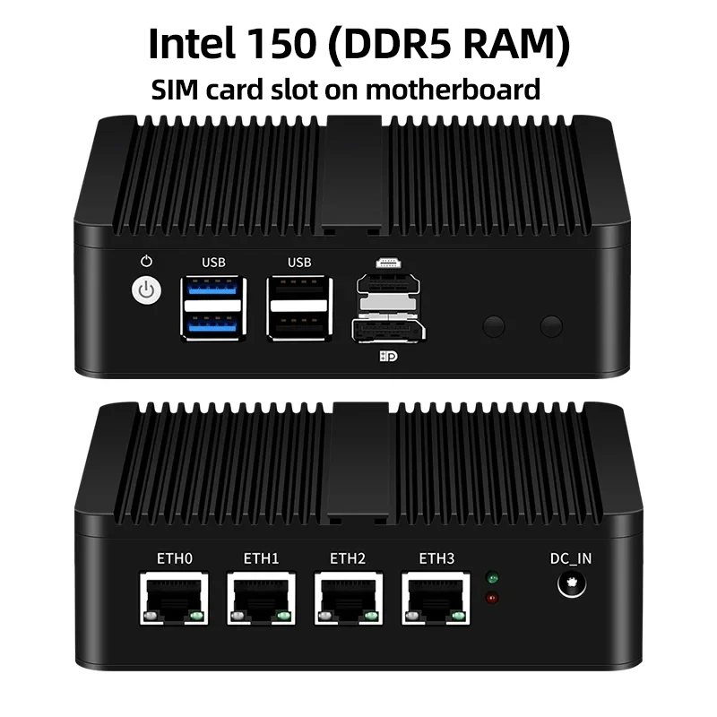 ルーター・ネットワーク機器 CHITREEY AM9 Mini PC Xcy firewall roteador mini pc celeron j1900 n100 n5105 j4125 4x