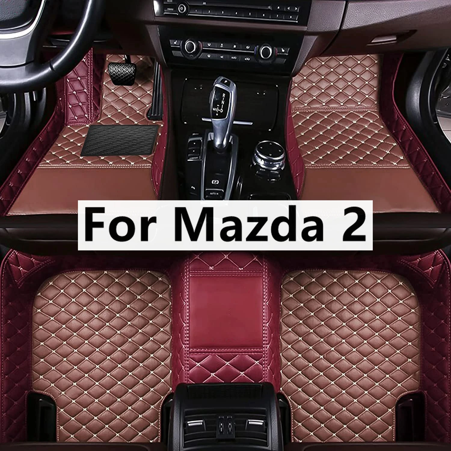 

Подходящие цвета автомобильные коврики на заказ для Mazda 2 Foot Coche, аксессуары, коврики