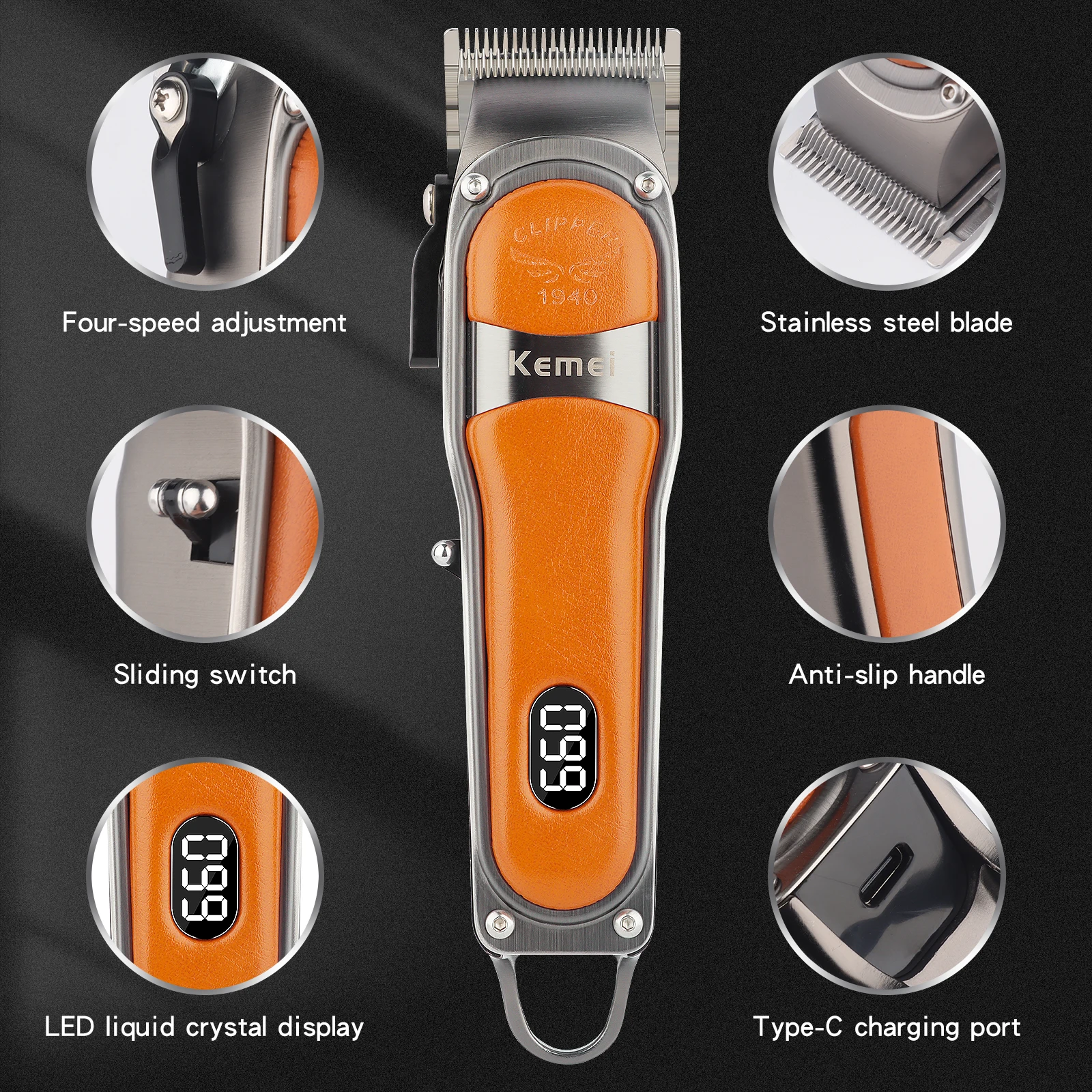 Kemei km-1940 Hair Trimmer description image