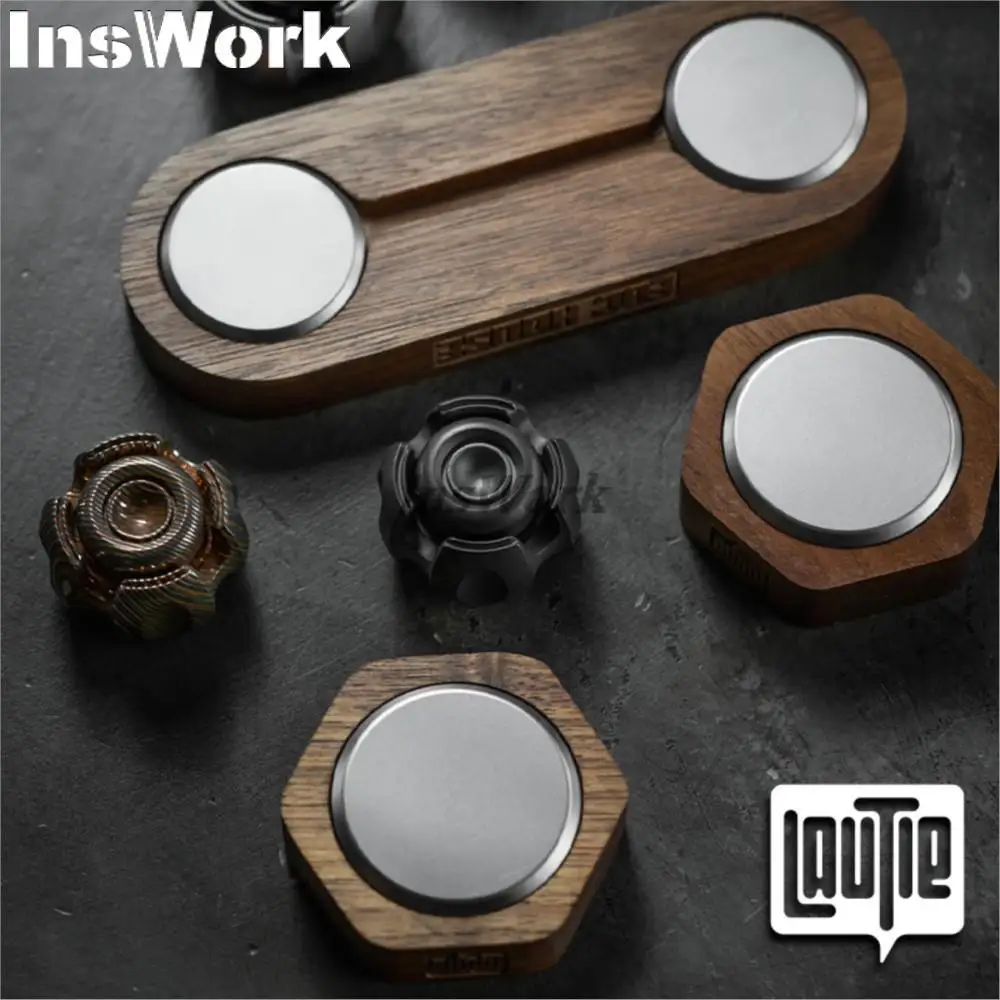 Lautie noiz c-nano Black Walnut base fidget spinner