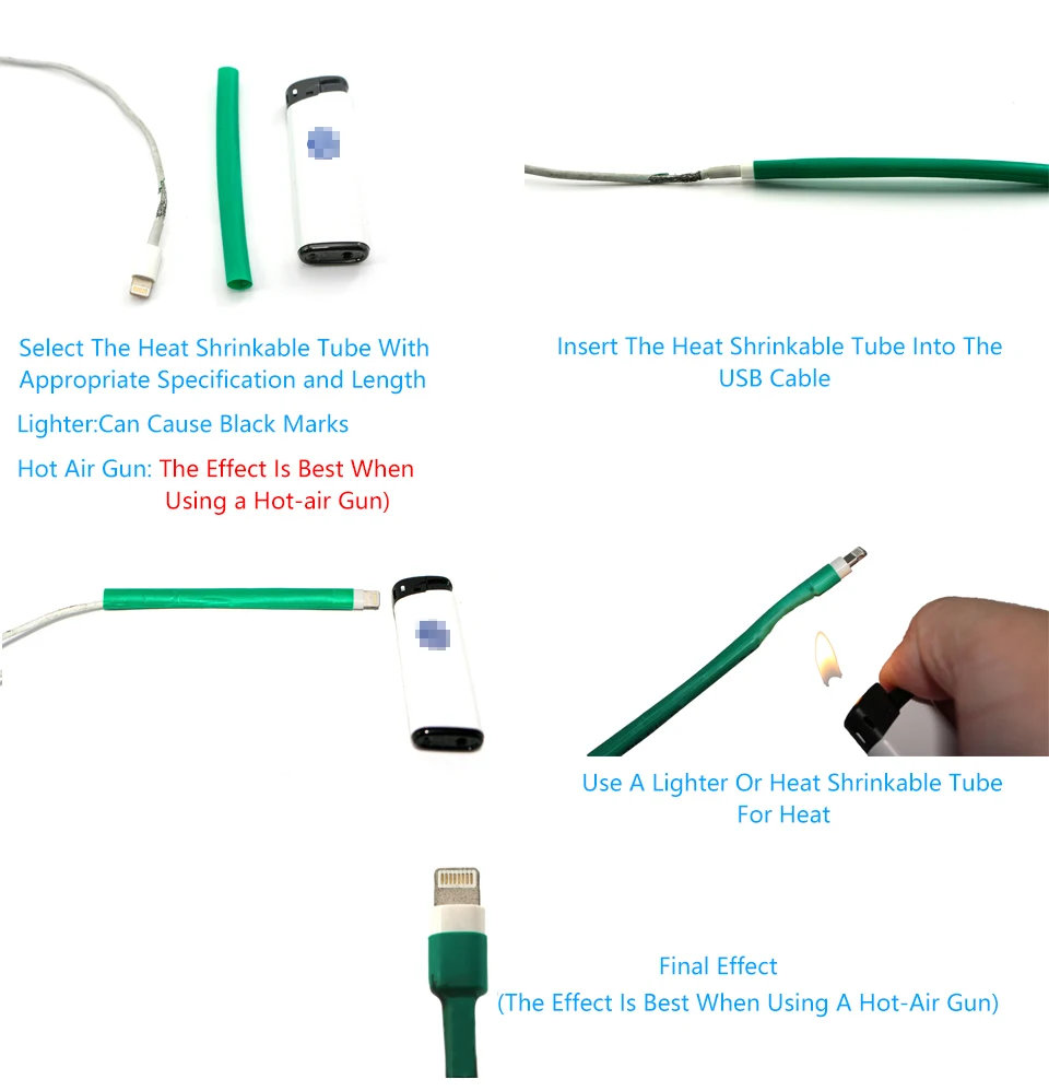 Heat Shrink Tube 1/5 Meter 2:1 Shrink Ratio 1.0 14.0mm Cable Sleeve Protection DIY Electrical Wire Repair Assortment Color Heat Shrink Tube Kit