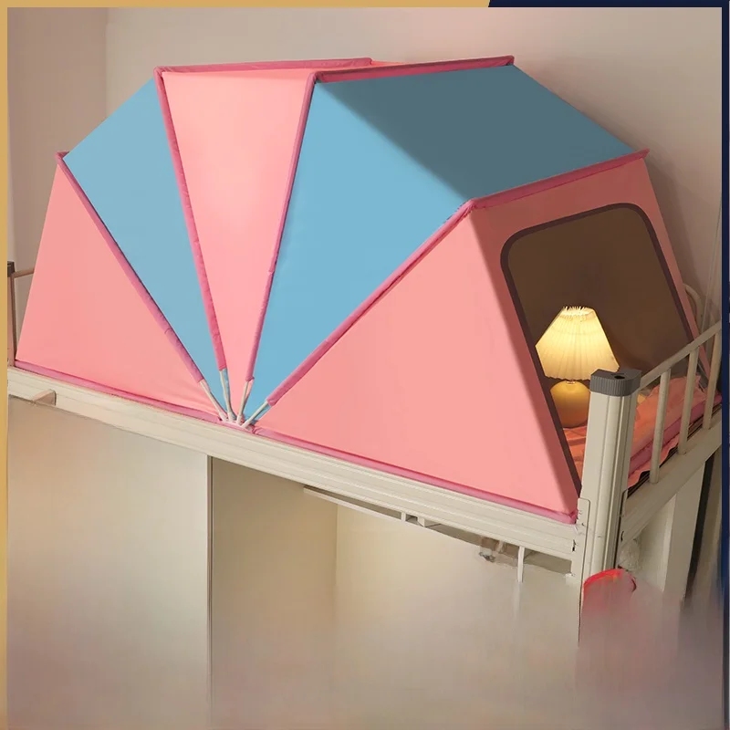 No-Install Foldable Single Student Dormi Mosquito Net Strong Light Bloing Outdoor Windproof Dustproof Mosquito Net