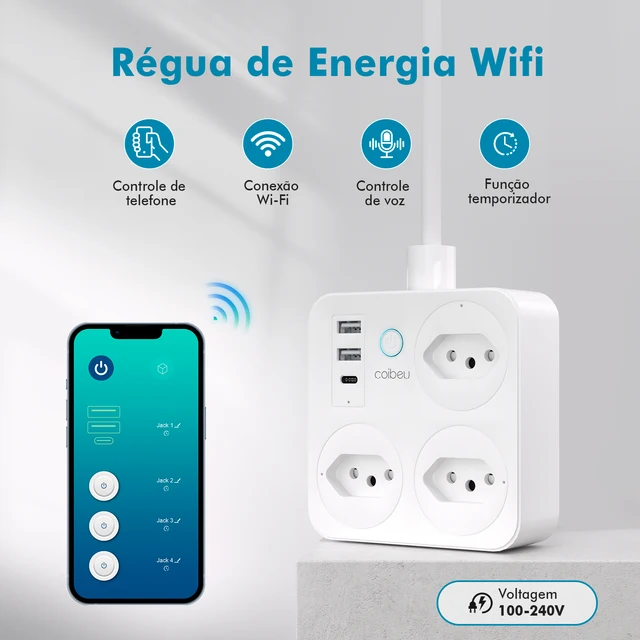 Smart Switch with socket, Brazil line filter, smart plug, USB socket, Smart Switch, Smart Socket 1
