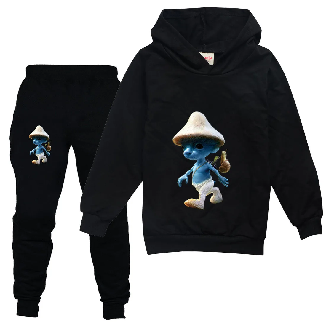 

Шайлушай Shailushai Hoodie Kids Smurf Cat Clothes Set Teen Boys Hooded Sweatshirts Pants 2pcs Suit Girls Outfits Children's Sets