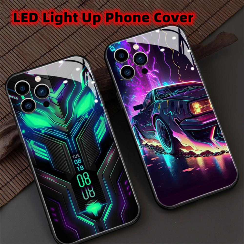 Phone Smart Led Case Iphone Back Cover Light Up Phone Case Iphone