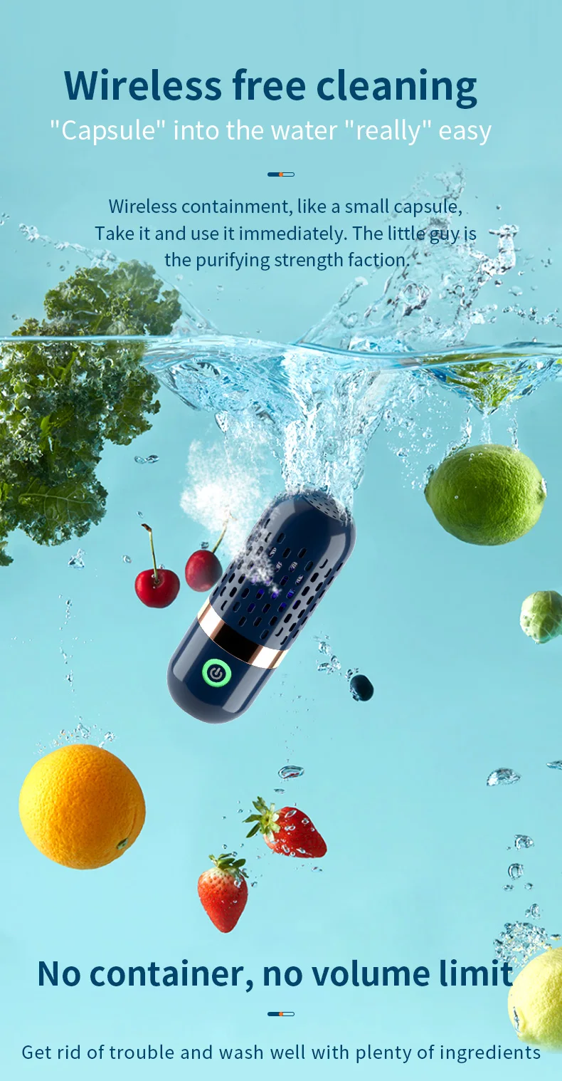 capsule fruit and vegetable washing machine