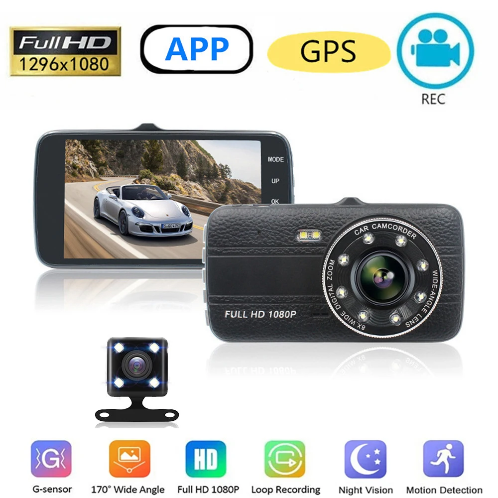 

Car DVR WiFi Full HD 1080P Dash Cam Rear View Vehicle Camera Video Recorder Night Vision Auto DVRs Dashcam GPS Car Accessories