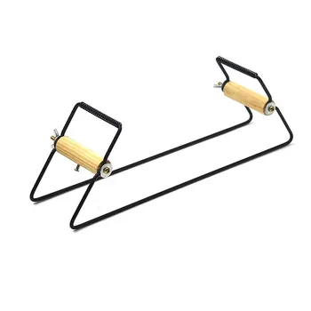 DIY 쥬얼리 팔찌를위한 수제 뜨개질 도구 스테인레스 스틸 직조 구슬 지붕 목재 손잡이 뜨개질 기계 상품 이미지