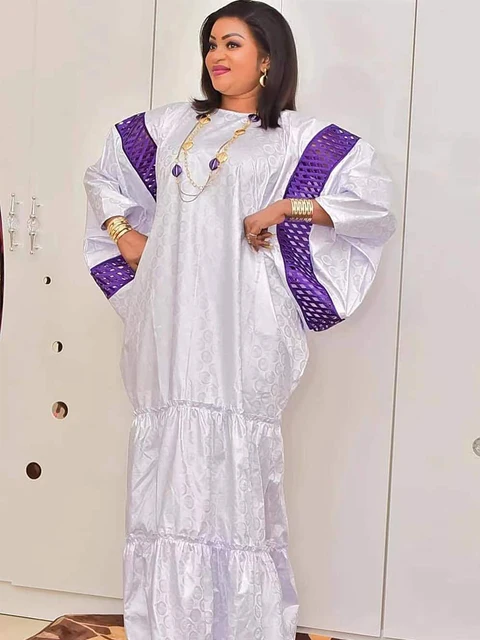 Yemisi Embroidered Sleeve Dashiki Boubou Gown