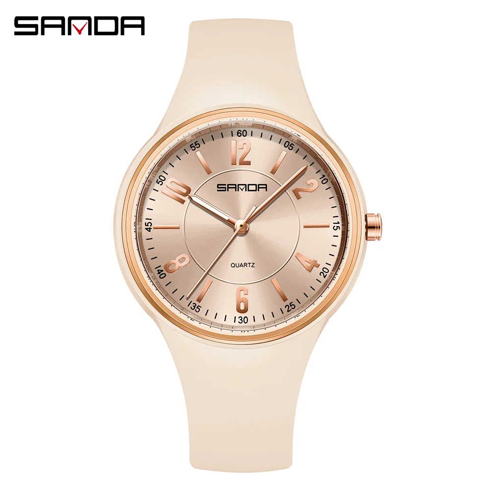Elegant Quartz Watch with Large Dial - Unisex Lightweight Waterproof Timepiece with Luminous Display