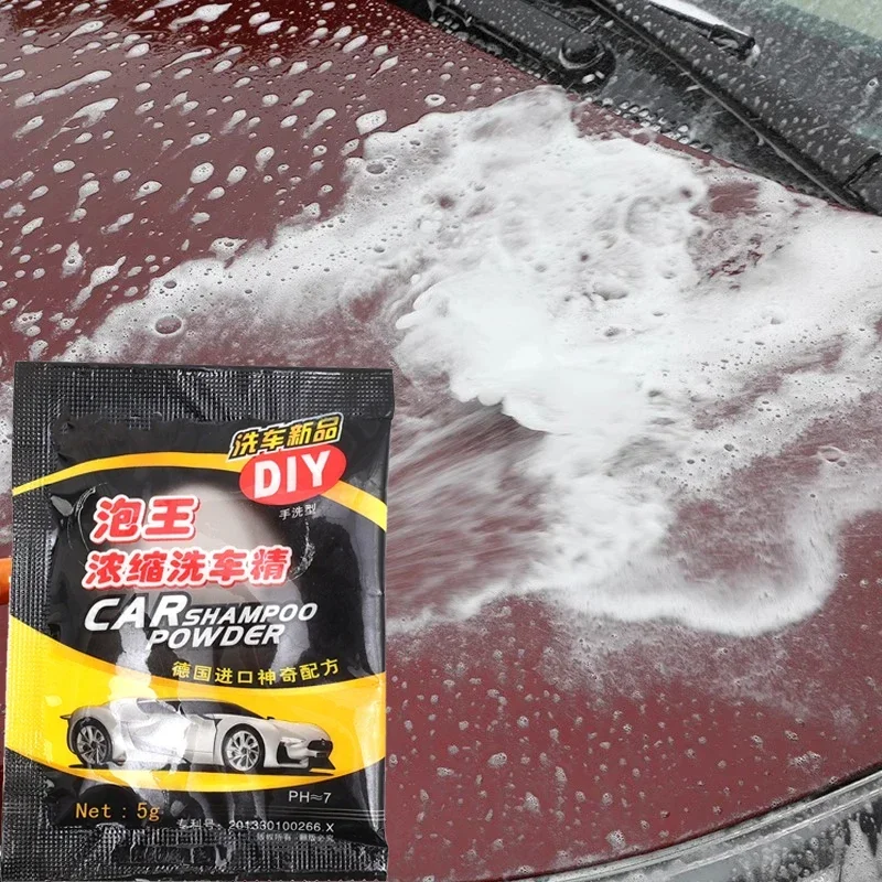 Car Wash Powder 1-50PCS Car Cleaning Shampoo Cars Paint Care Coating Cleaning Cars Soap Powder Foam Windshield Wash Accessories