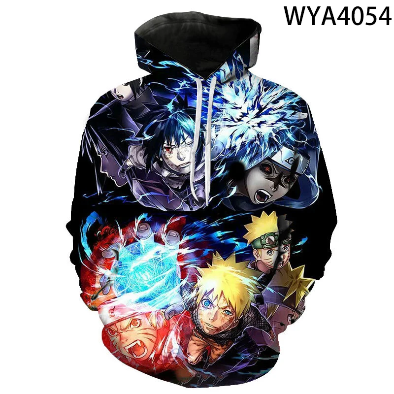 New Fashion Boy Girl Kids Animation Naruto Sasuke Kakashi 3D Printed Hoodies Sweatshirts Men Women Children Casual Pullover Coat |