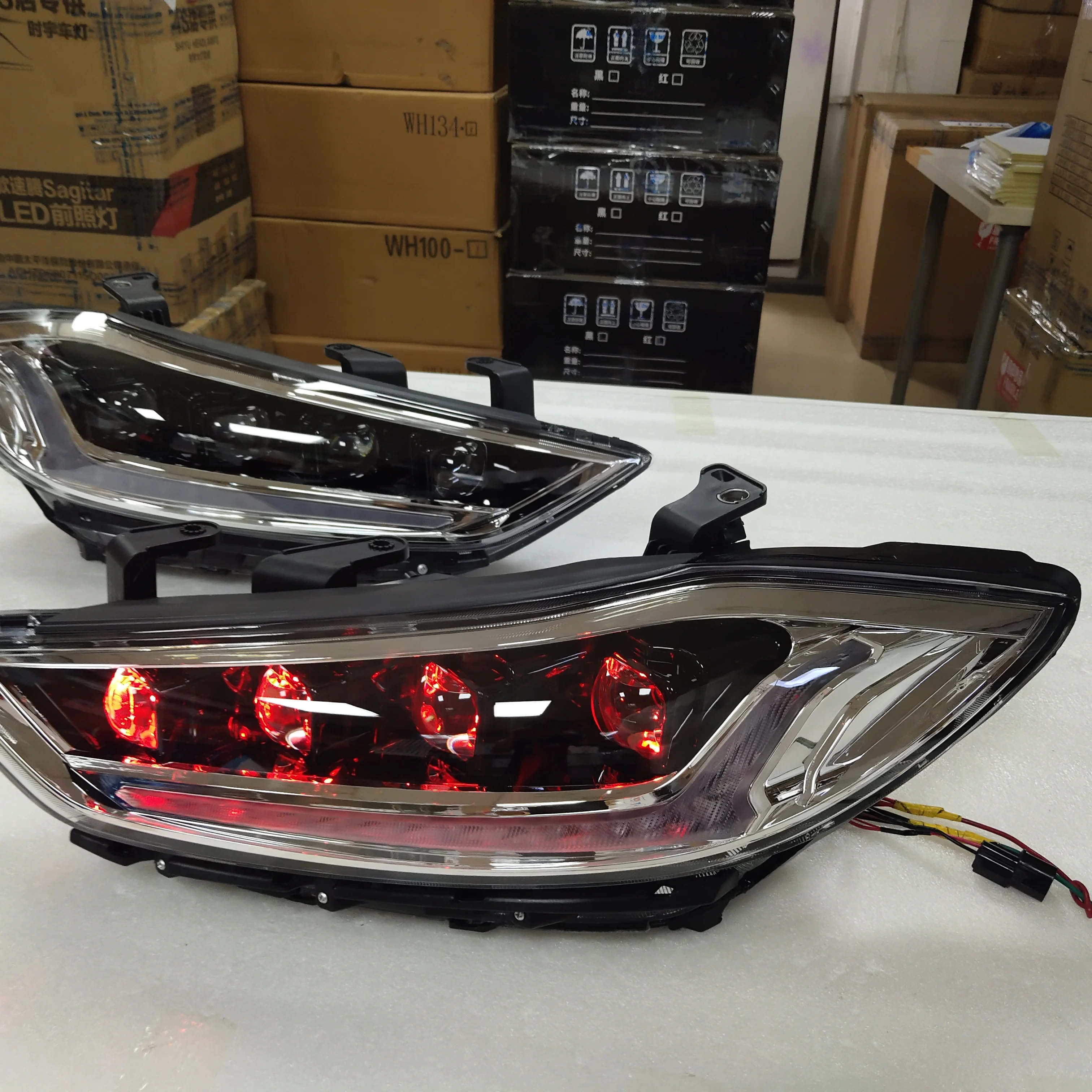 

devil eye LED headlight For HYUNDAI Elantra 2016-2021 year