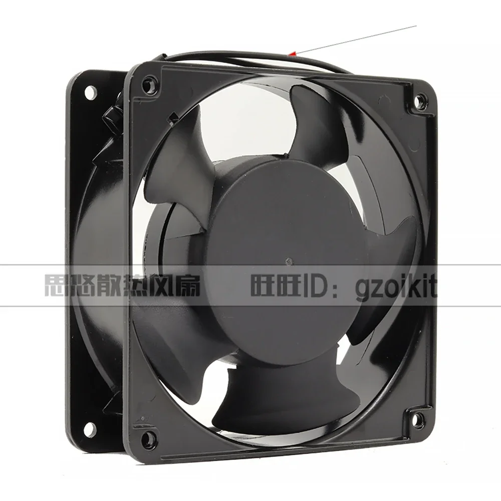 Ventilador de Refrigeração Industrial do Armário do Case C.a. 220v 220v Dp200a p n 2123xbt.gn 0.14a 12038 120x120x38 mm - Imagem 3