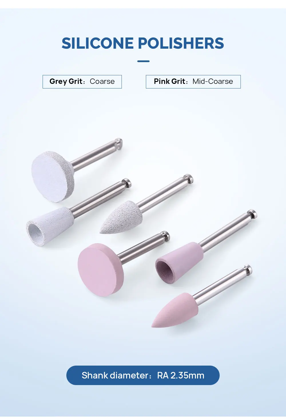 Dental Composite Harz Polieren Polierer Kit für Low-Speed-Handstück Porzellan/natürliche Zähne/Nagel Polieren Zahnmedizin – Detail 1
