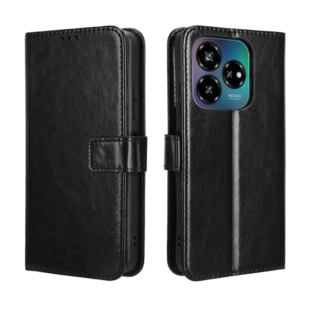 Premium Wallet Leather Cover with Book Stand and Card Holder