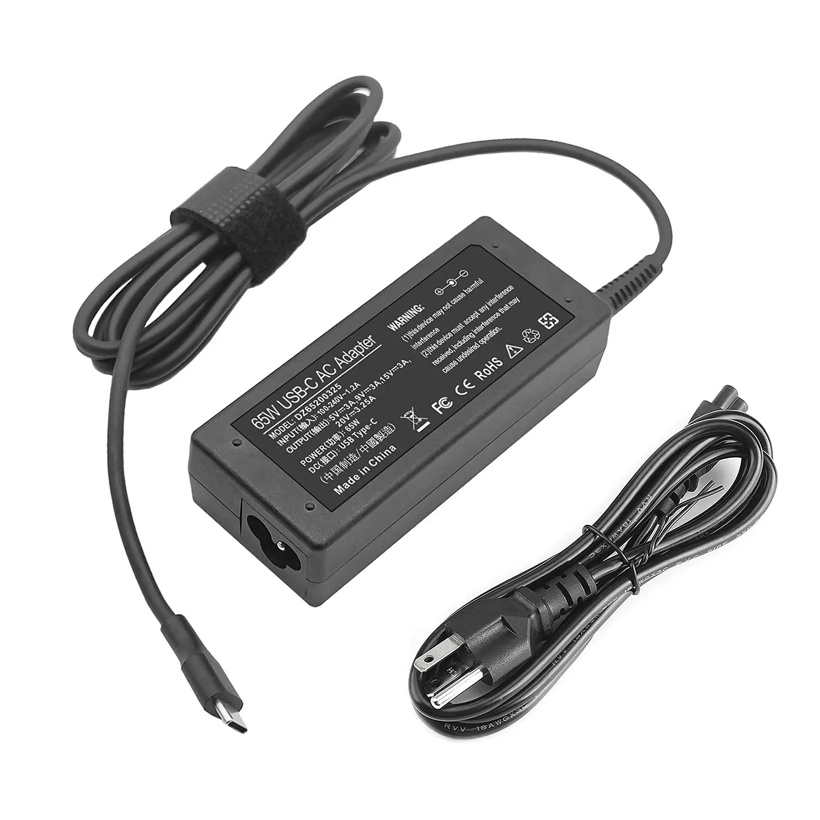 

65W 45W USB C Laptop Power Replacement Adapter Charger for Lenovo Chromebook/Yoga/ThinkPad L580 L590 E580 E585 P43s P53s