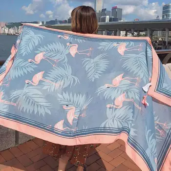 Hot New 90x180cm Twill cotton Pareo 2018 Summer Cover-Ups Rectangle Wrap Scarf Swimsuit Bikini Cover Up Autumn Beach Sarong Mats