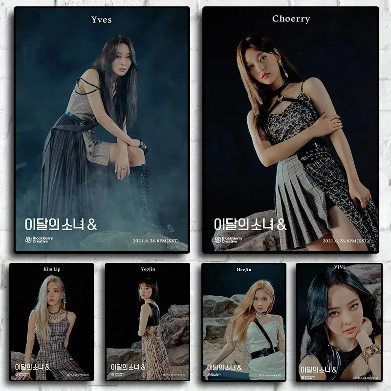 Современное искусство 2022, новинка Kpop Loona, корейская девушка, группа Idol Art HD Life, фотокартина на холсте