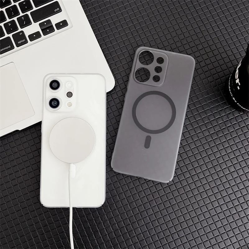 Ultra Clear Slim Matte Translucent Magnetic Case