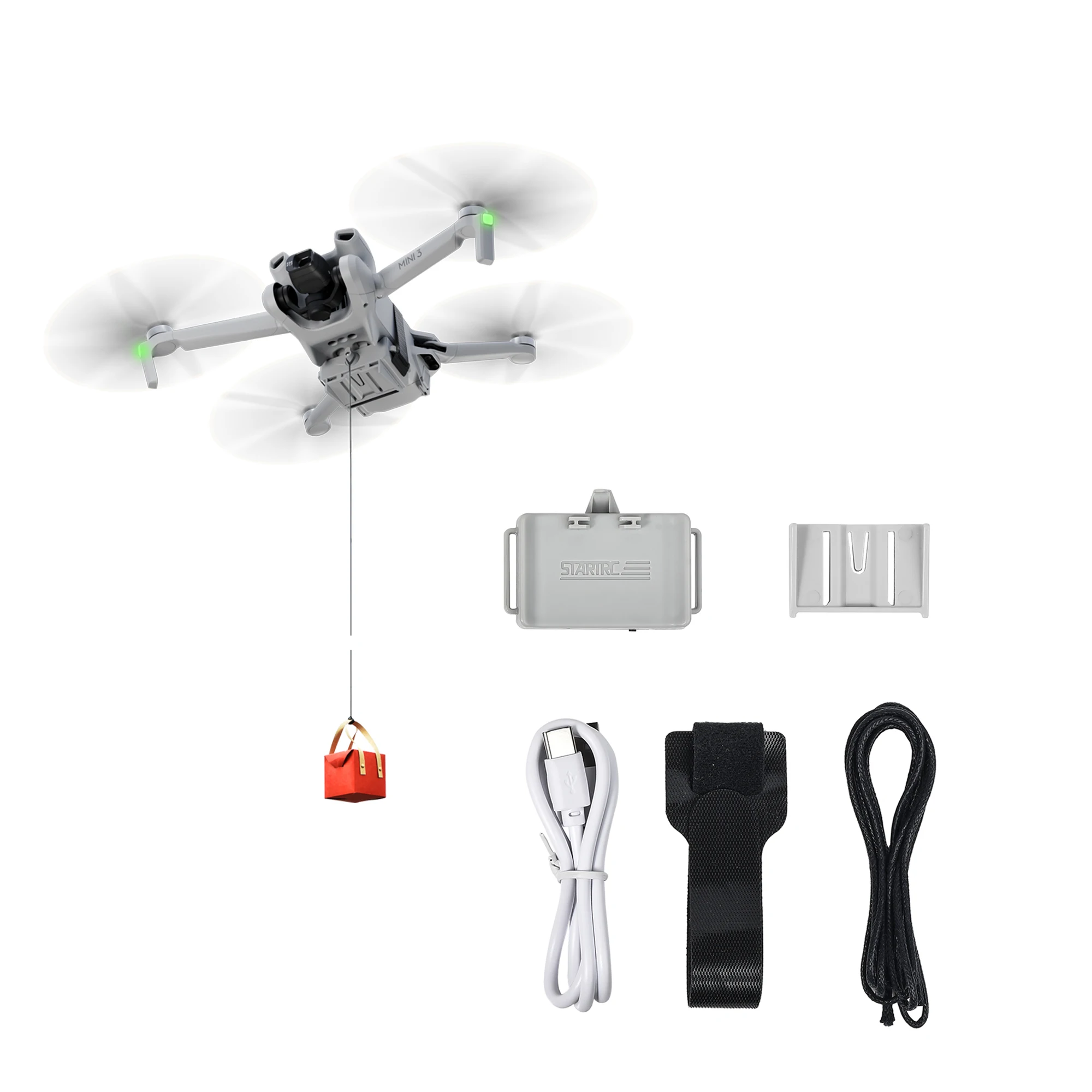 

Airdrop Device for dji Mini 3/Mini 3 pro Drone Accessories Payload Delivery Transport Device Wedding Scene, Search&Rescue