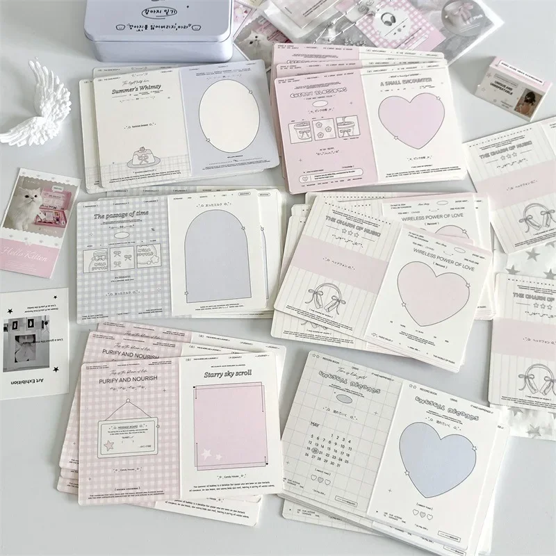 Mini Folding Card DIY Message Greeting Card Toploader Deco 10 Pcs/Pack business and greeting cards