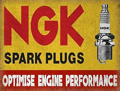 

Ngk Spark Plugs Retro Wall Decor Tin Sign 8x12 Inch Metal Sign