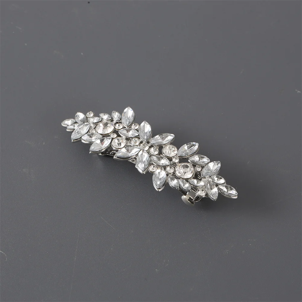 Luxus Strass Haarnadeln Hochzeit Perle Patch Kristalle Haar Clip Haar Zubehör Für Frauen Braut Kopfbedeckungen Haar Styling Werkzeuge – Detail 4
