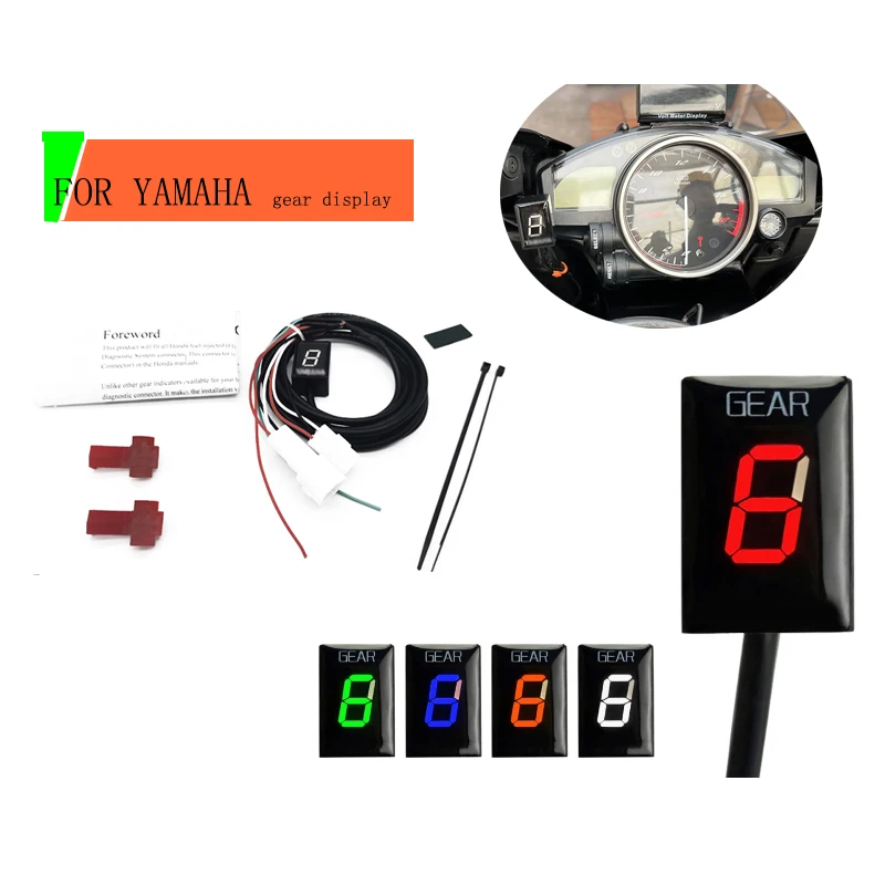 Дисплей шестерни мотоцикла для Yamaha XJR400 FZ40 YZF R1 R6 FZ8 Mt03 MT-01 Fzs600 FZ6 Xv1900a Ys250 Xv1600