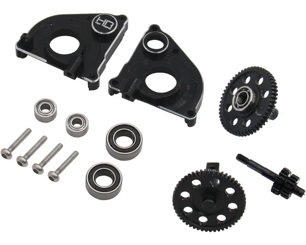 Hot racing CNC machined all-metal two-speed gearbox set for 1/24 Axial SCX24 90081 C10 |