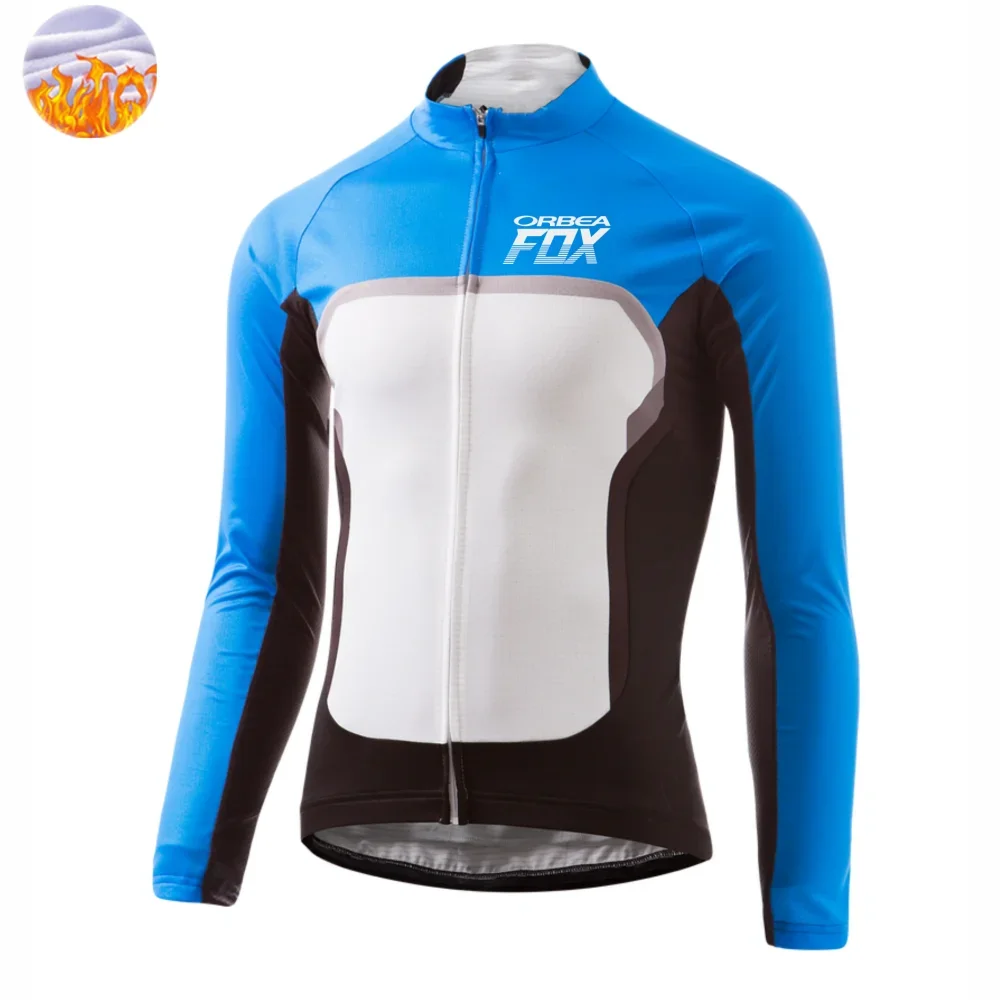 야외용 겨울 사이클링 자켓 야외용 따뜻한 플리스 코트 보온 자전거 자켓 MTB..