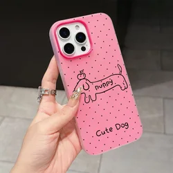 Charming Polka Dot Puppy Soft Phone Case - Galaxy S23 Ultra (4)