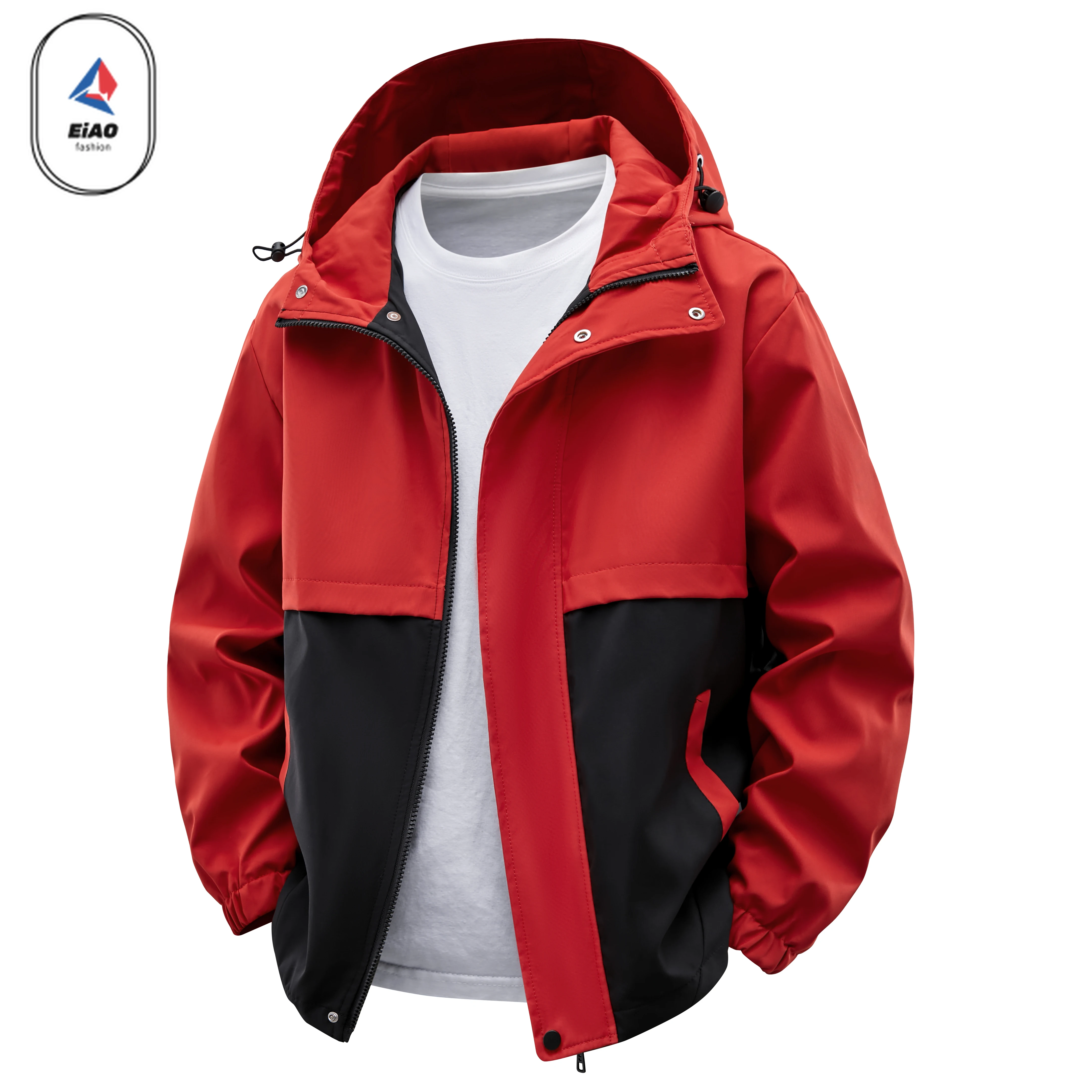 EIAO 2025 Spring Autumn Waterproof Windbreaker Outdoor Hiking Fishing Jacket Lightweight Breathable Trekking Coat Travel Tech