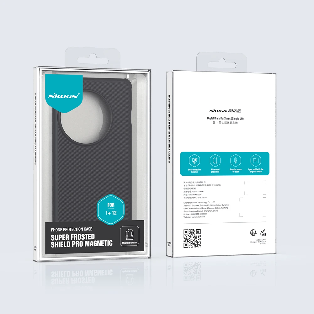 For OnePlus 12 Magsafe Case NILLKIN Super Frosted Shield Pro Ultra-Thin Phone Cover For OnePlus 12 TPU Soft Edge Anti Drop Case