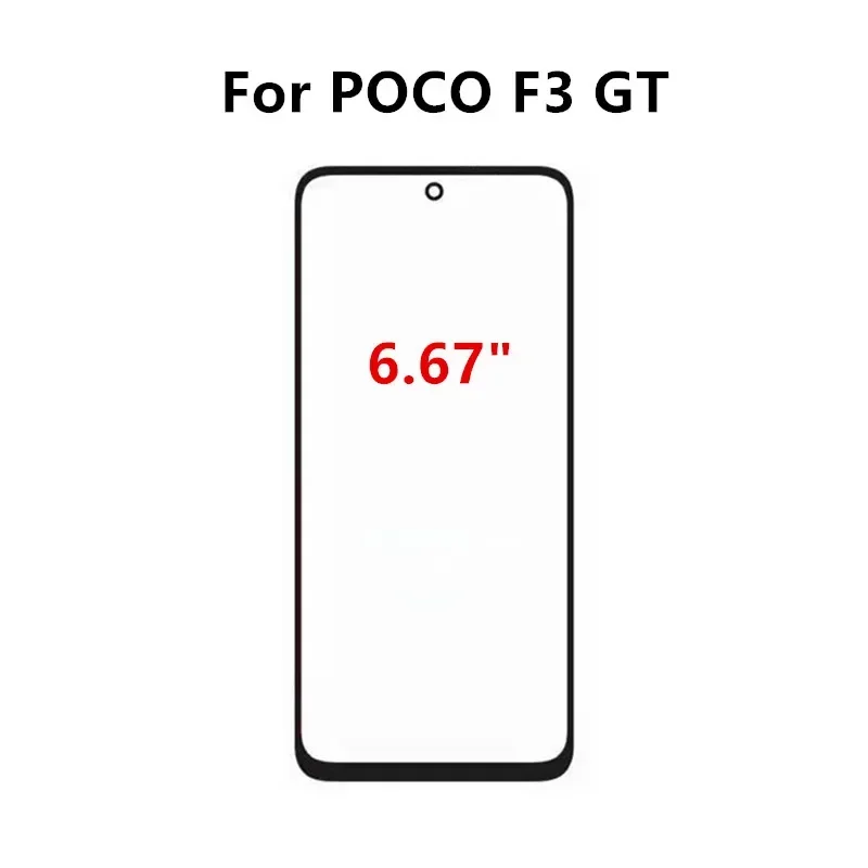 Outer Glass For Xiaomi POCO F6 F5 Pro F4 F3 GT F2 F1 Touch Screen Front Panel Repair LCD Display Replace Repair Parts + OCA lcd display replacement,glass screen replacement,touch screen digitizer replacement