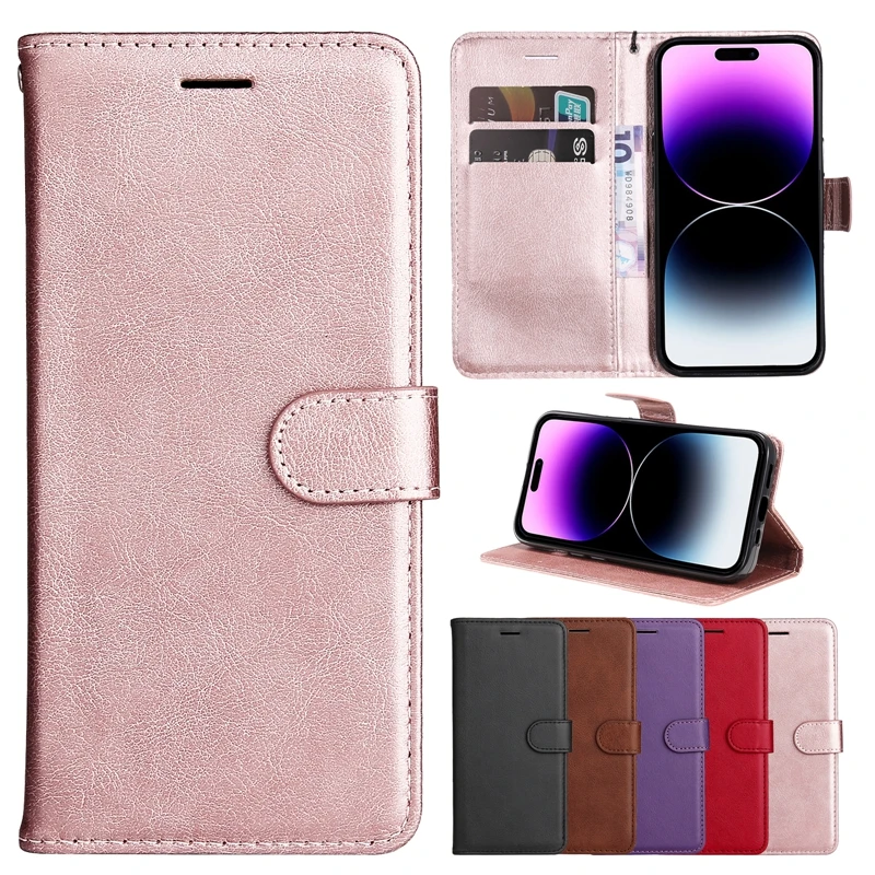 Per Iphone 15 Plus 14 Pro Max 13 Pro 13 Mini 12 Mini 11 Pro Max Se 2022 2020 X Xr Xs Max 8 7 6S Plus 5 Custodia In Pelle Con Patta A Portafoglio