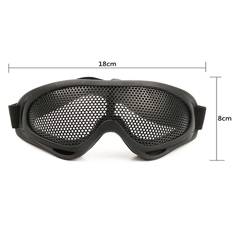 Safety Goggles Shooting Glasses Tactical Goggles 1Pc Outdoor Eye Protective Airsoft Safety Tactical Eye Protection Metal Mesh Glasses