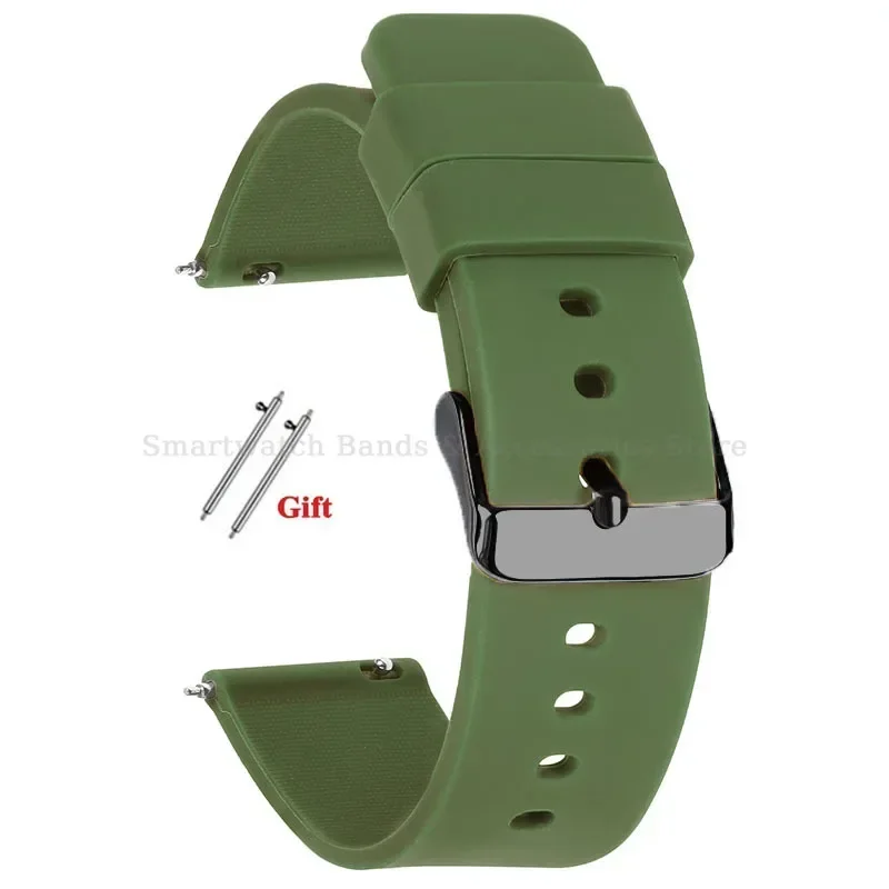 Versatile Silicone Quick Release Watch Strap - Multiple Size Options