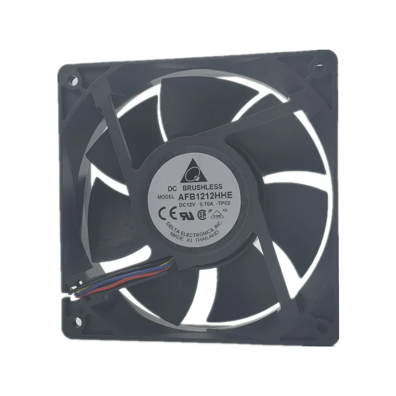 Delta Afb1212hhe 12v 0.70a 12038 12cm Controle de Temperatura e Velocidade de Medição Chassi Ventilador de Refrigeração Novo - Imagem 3
