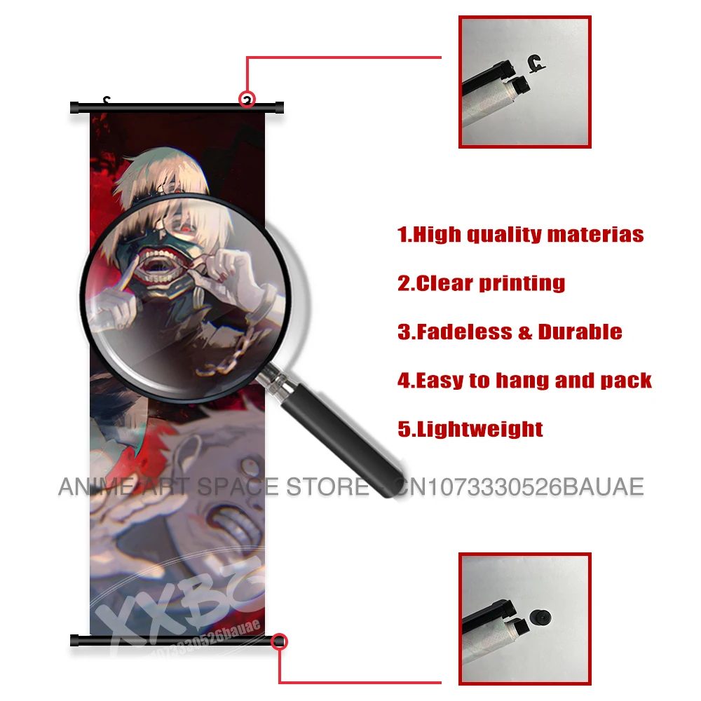 Tokyo Ghoul Anime Character Canvas Wall Art - Home Decoration Mural Poster