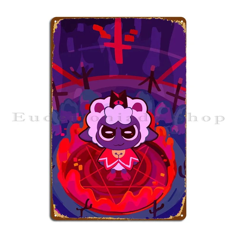 Cult Of The Lamb Metal Signs Arrugginito Garage Club Targhe Personalizzate Targa In Latta Poster