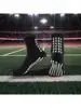 1 pair of football socks, men's mid length sports socks, running socks, anti slip silicone thick towel bottom, wear-resistant an