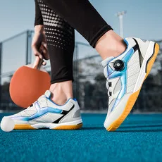 Professional Table Tennis Shoes Men Women Quick Lacing Badminton Shoe Unisex Anti Slip Sport Shoes Couples Badminton Training