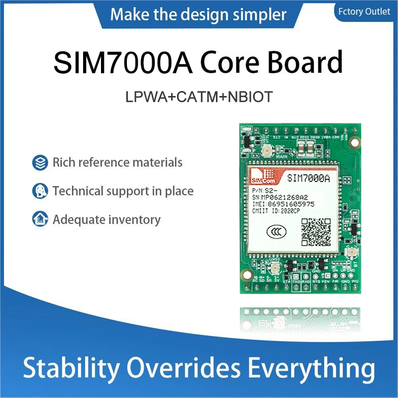 

SIMcom SIM7000A NBIOT CATM LPWA Core Board 1pcs