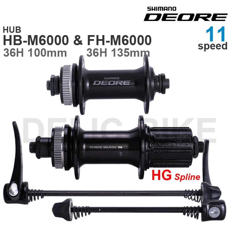 SHIMANO DEORE M6000 HUB HB-M6000 FH-M6000 8 9 10 11-speed