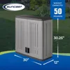 Cabinet-Resin Construction for Wall Mounted Garage Storage, 30.25" Organizer, Silver/Platinum 3