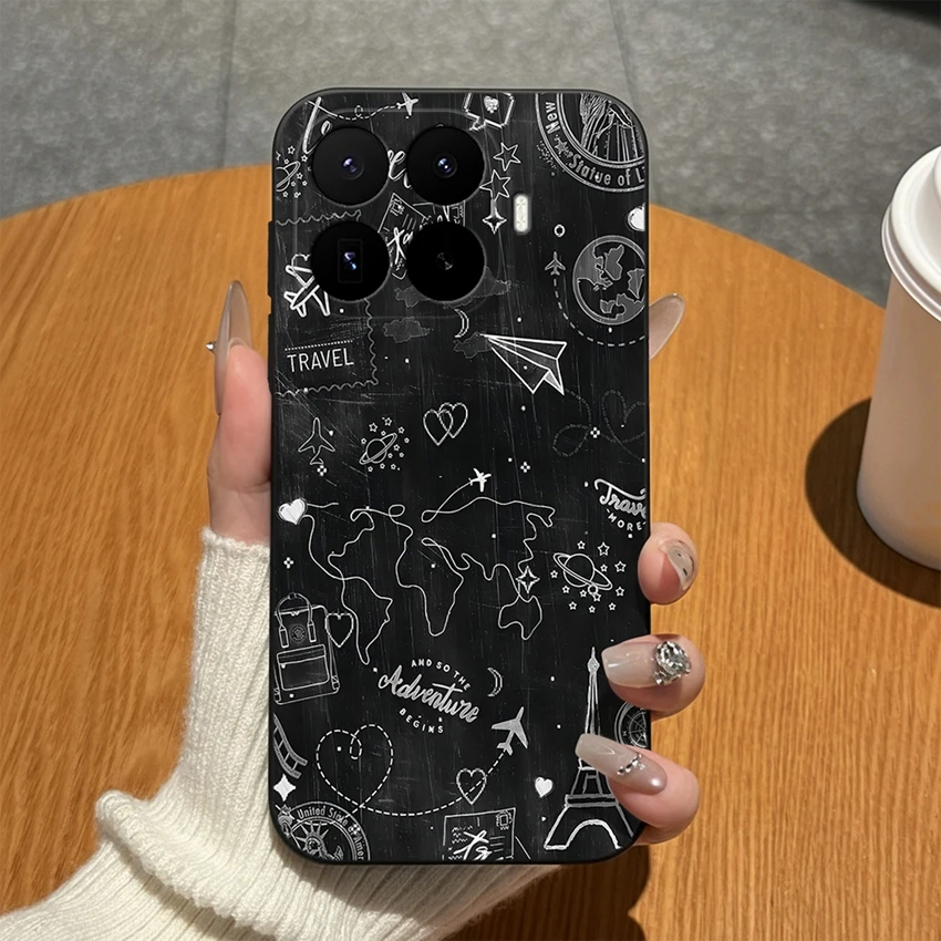 Abstract Art Print Matte Silicone Scratch-Resistant Phone Case - Lightweight Coque