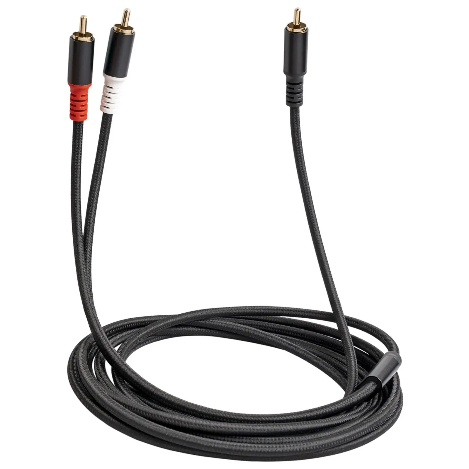 6.35mm 2RCA 케이블 스테레오 Y 어댑터 TV 증폭기 헤드폰 연장용 유연한 플랫 Hifi 스피커 와이어