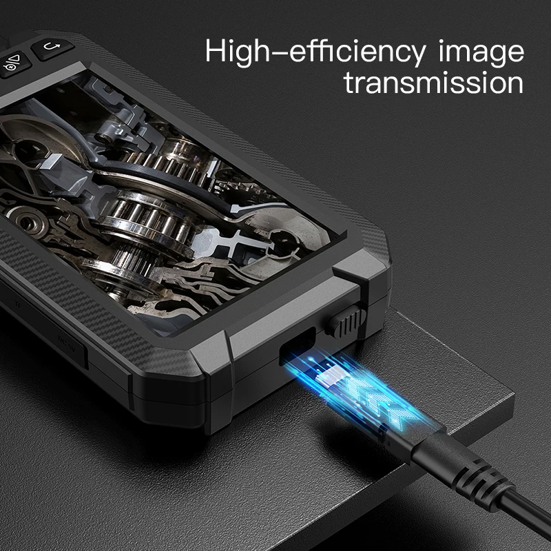 최고의 2MP HD 8mm 단일/듀얼 렌즈 8개 LED 1/5/10m 케이블 산업용 내시경 배수관 검사 카메라(5인치 IPS 스크린 포함)
